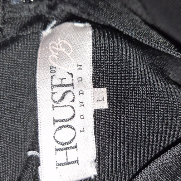 House of CB Classic Black Pencil Skirt - Picture 3 of 4